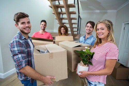 Packed moving boxes and protective materials for removals to Scotland