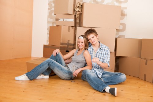 Local removals team preparing a move in Toscotland