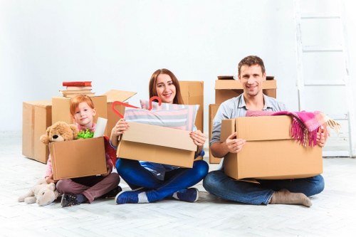 Household items being loaded for a removal in Toscotland