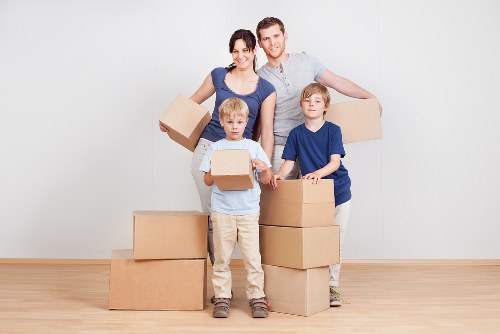 Moving van outside a home with access considerations in Toscotland