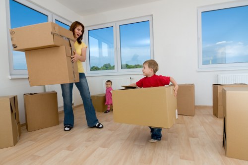 Professional movers handling furniture for a Toscotland removal job