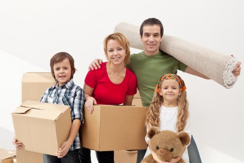 Household furniture being carefully moved in a local Toscotland relocation